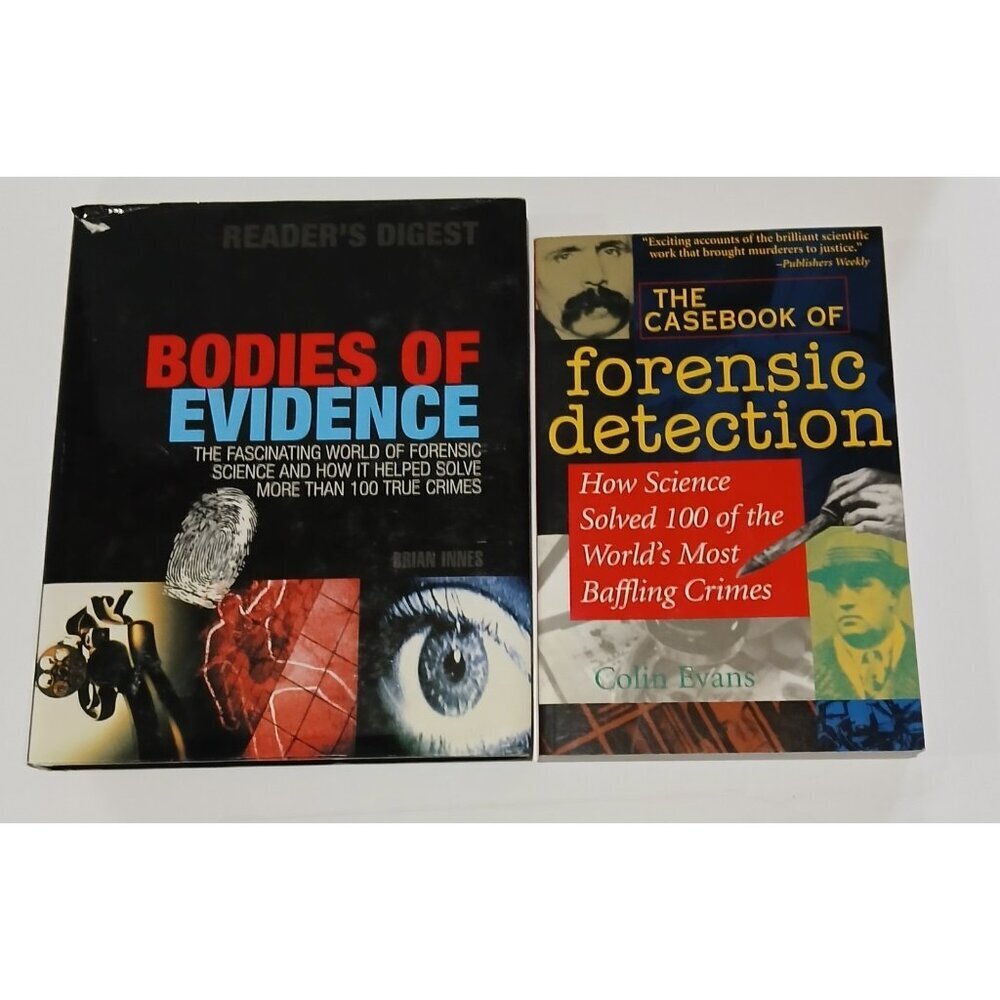 True Crime Forensics Book Lot Casebook of Forensic Detection + Bodies of‎ ...